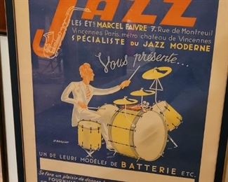 Vintage jazz poster