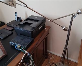 After Edouard Wilfred Buquet floor lamp by Anglepoise...nickelplated.