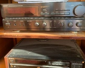 More stereo equipment in closet