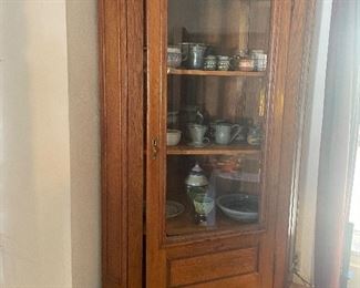Antique corner, display case