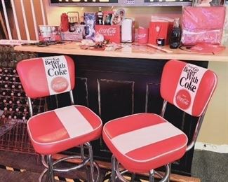 Coca-Cola Bar Stools