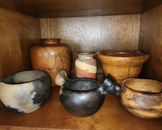 Wood Pottery Bowls