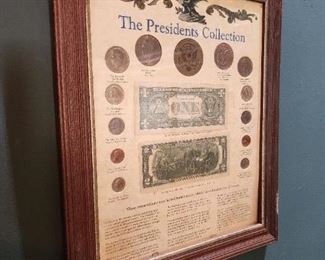 The Presidents Collection Coins Framed