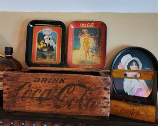 Vintage Coca-Cola Box and Crate/Trays