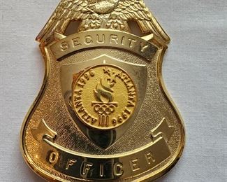 Fantasy Olympic Security Officer badge.