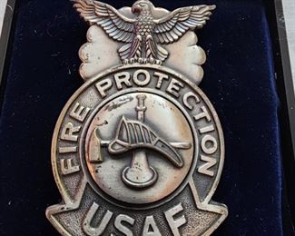 USAF Fire Protection hat badge.