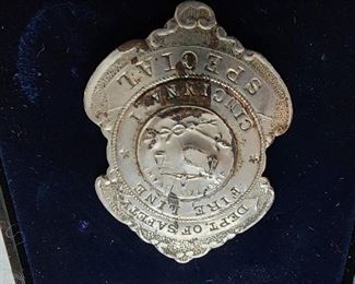 Cincinnati Department of Safety Special Fire Line badge.