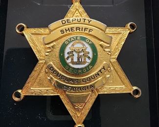 Douglas County GA Deputy Sheriff’s badge for weapon mount.