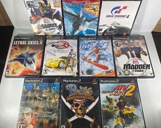 HKT002 Lot of 10 Playstation 2 PS2 Video Games in Cases 