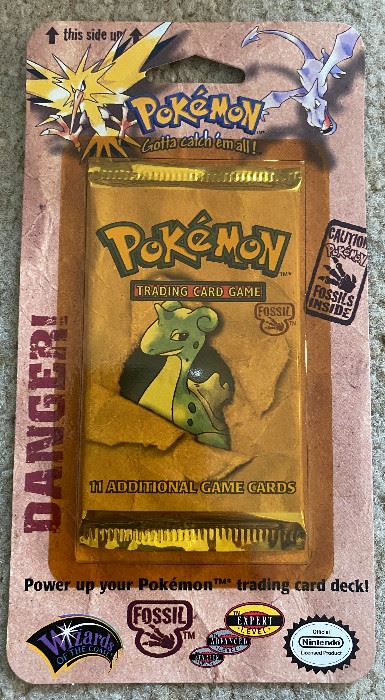 HKT028 BRAND NEW & SEALED! One Pokemon Fossil Booster Blister Pack Art Lapras