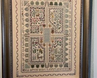 HAND STITCHED CROSS STITCH