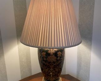 $200.00…………FREDERICK COOPER BRASS GINGER JAR PAINTED LAMP