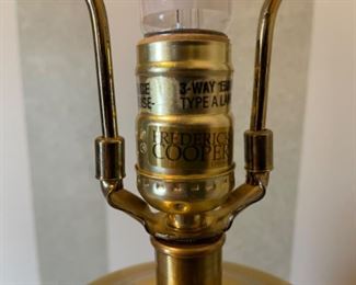 FREDERICK COOPER BRASS LAMP