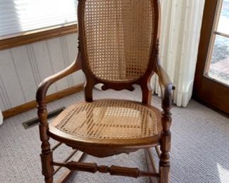 ANTIQUE CANE ROCKER