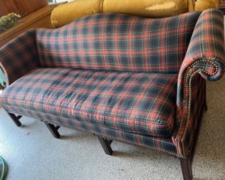 HICKORY CHAIR PLAID SOFA