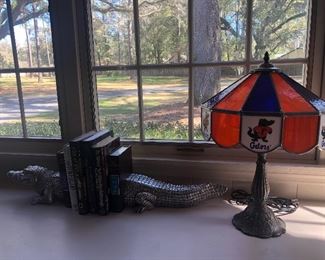 Gator light and book holder