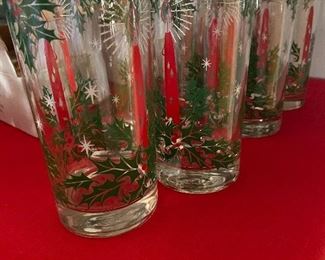 Vintage Christmas glasses