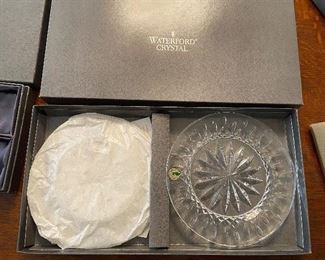 Beautiful unused Waterford salad plates.