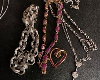 Gold and sterling jewelry 