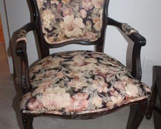 Louis XV arm chairs W-24 D-20 H-38