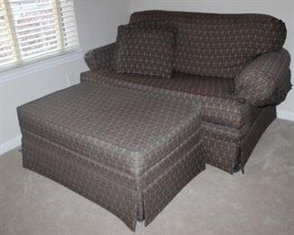 Sleeper over size chair W-50 D-38 Ottoman 39 x 23