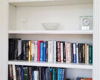 Selection of books and decorative accessories