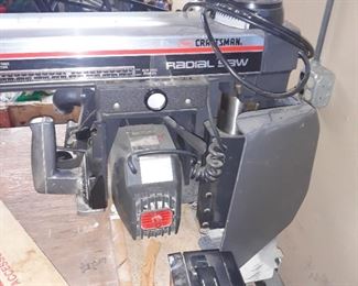 Craftsman with set up for attaching dust vacuum 