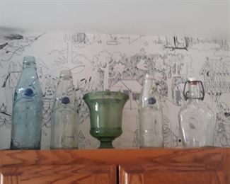 Vintage soda bottles