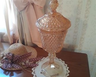 Vintage lidded candy jar
