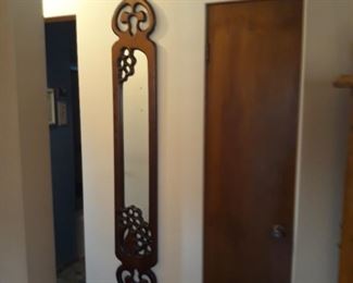 Carved frame with mirror