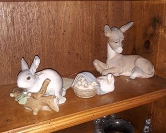 Lladro, animal figurines