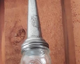 Vintage metal oil spout
Master motor oil Spout
