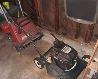 Toro snow blower
Craftsman lawn mower
