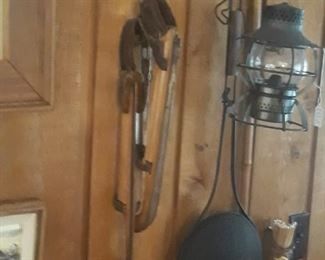 Vintage wooden Ice skates