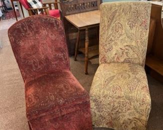 Nice upholstered side chairs!