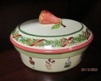 Holiday Covered Casserole dish