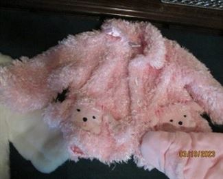 Precious Pink Lamb  coat.  Size 18 months?