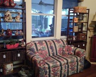 Shelving units....love seat