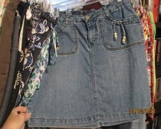 Blue jean skirt - size 8