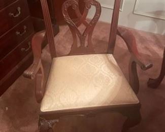 Dining table chairs.  2 arms; 9 side chairs.  Will sell separately.