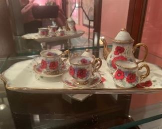 Miniature tea set.  