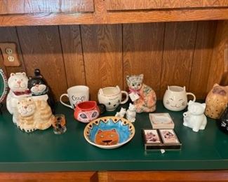 Cats, Cats and Cats stuff! - Cookie Jar, Coffee cups 
