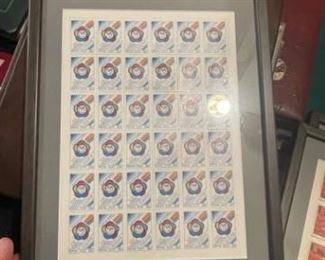 Postage Stamps - framed