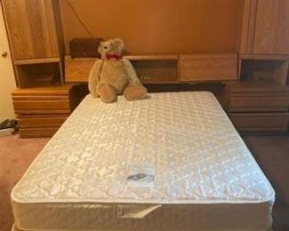 Bed unit - will accomodate Queen size mattress. 