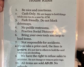 These how things work at our sales… please read them