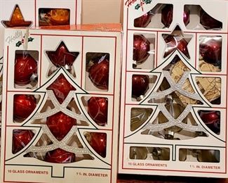 Vintage Holly Ornaments 