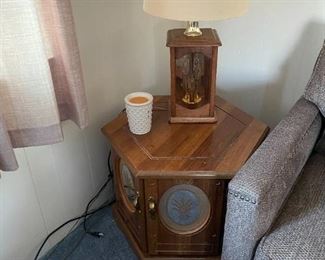 . . . nice end table and table lamp