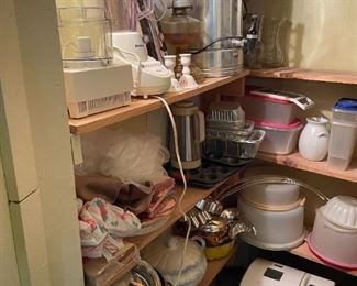 . . . bread maker, coffee maker, Tupperware