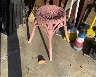 . . . wicker stool