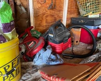 . . . leaf blower and vac